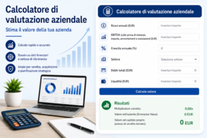 Calcolatore di valutazione aziendale – Stima il valore della tua azienda