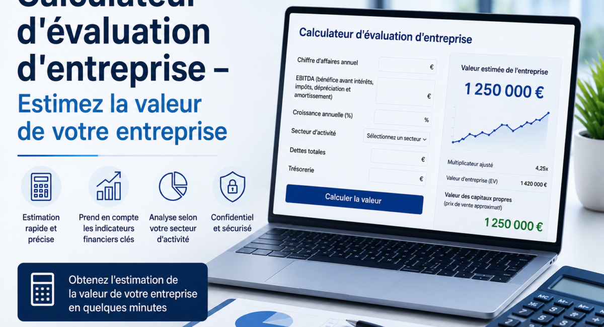 Calculateur d'évaluation d'entreprise – Estimez la valeur de votre entreprise