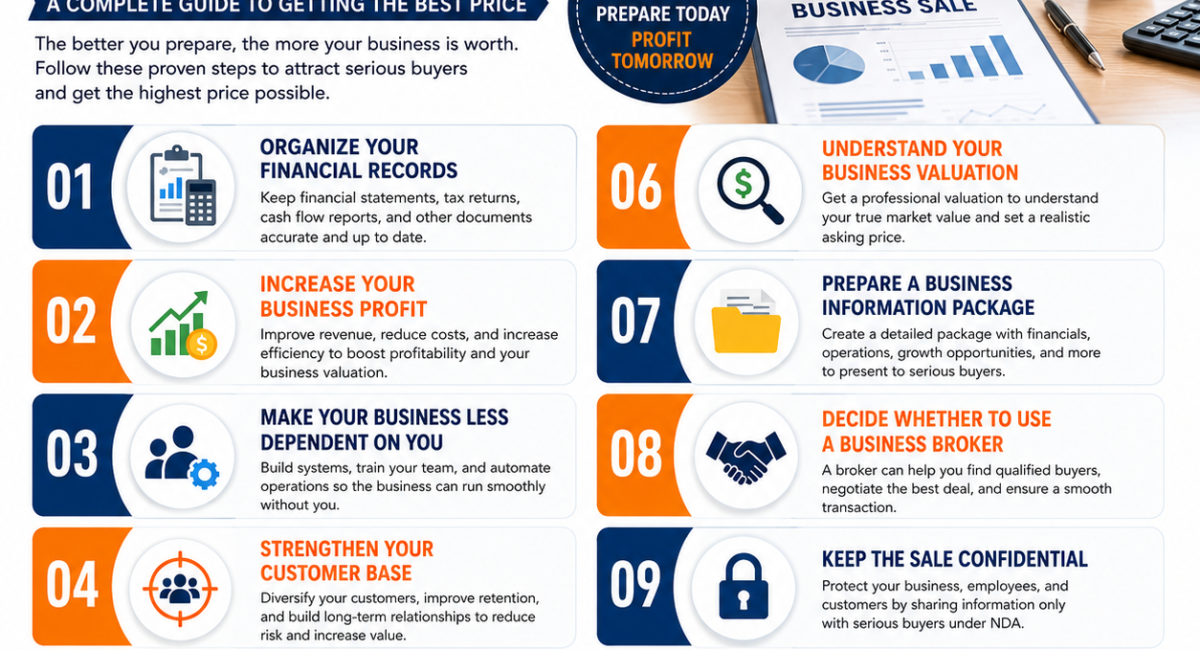 How to Prepare Your Business for Sale: A Complete Guide to Getting the Best Price