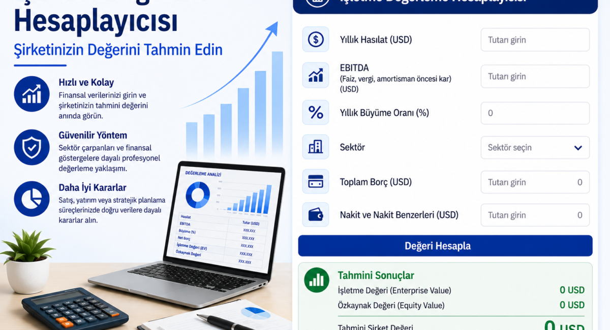 İşletme Değerleme Hesaplayıcısı – Şirketinizin Değerini Tahmin Edin