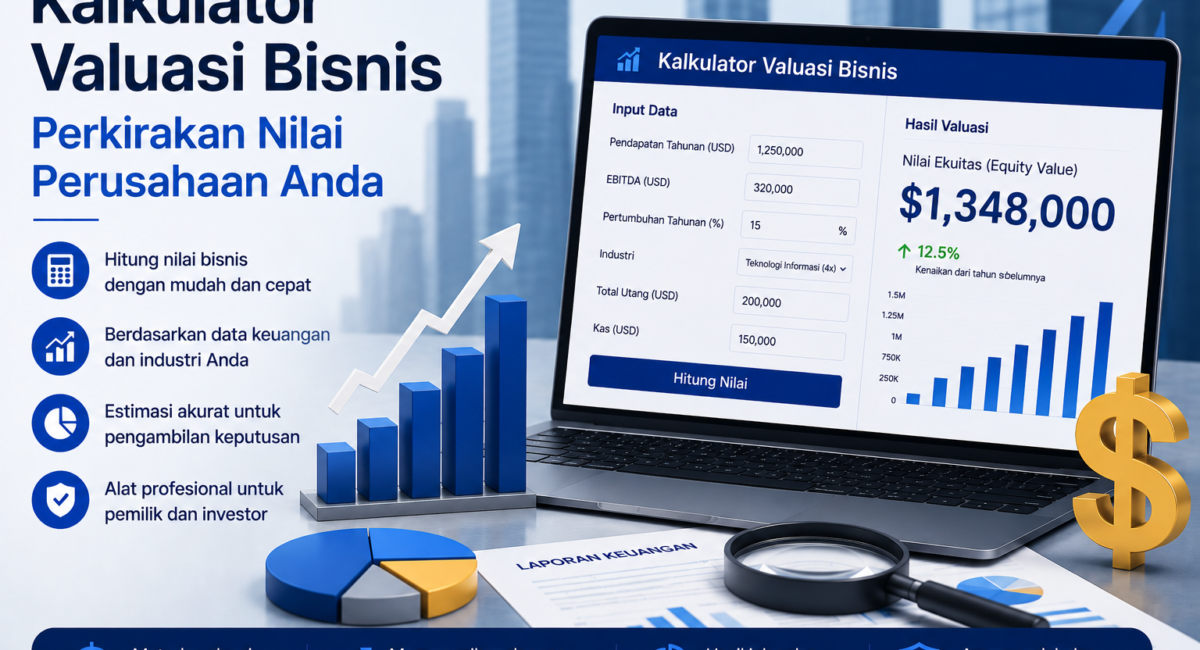 Kalkulator Valuasi Bisnis – Perkirakan Nilai Perusahaan Anda