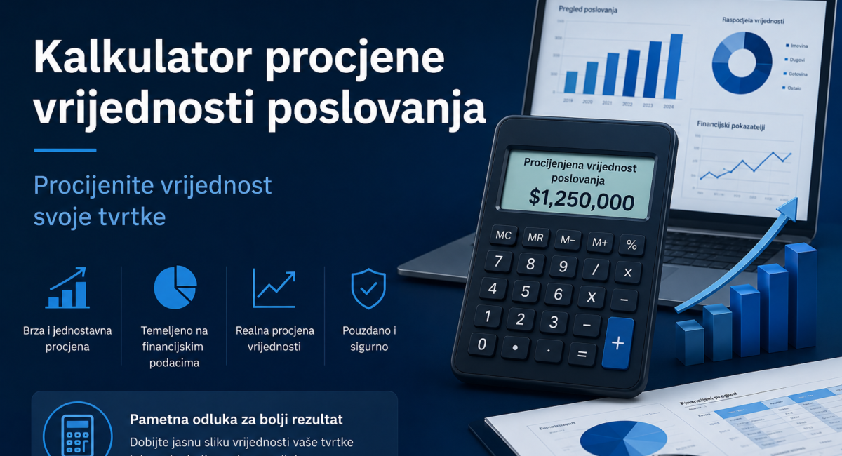 Kalkulator procjene vrijednosti poslovanja – Procijenite vrijednost svoje tvrtke
