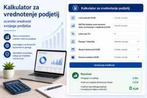 Kalkulator za vrednotenje podjetij – ocenite vrednost svojega podjetja