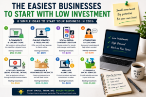 The Easiest Businesses to Start with Low Investment