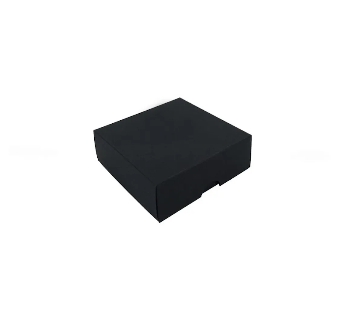 Black jewelry packaging boxes + black velvet insert