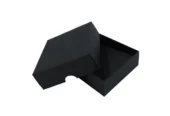 Black jewelry packaging boxes + black velvet insert