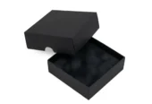 Black jewelry packaging boxes + black velvet insert