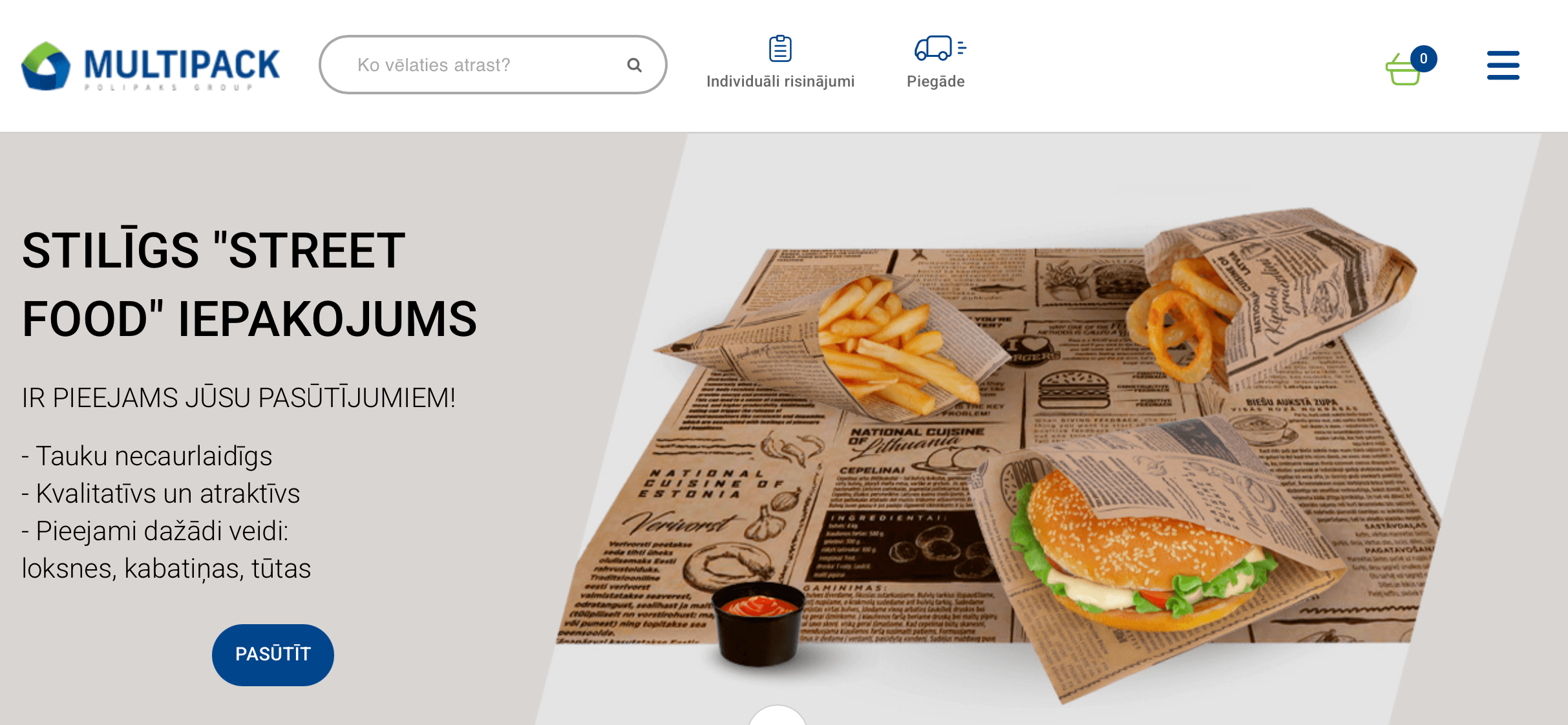 Packaging and packaging materials for online stores