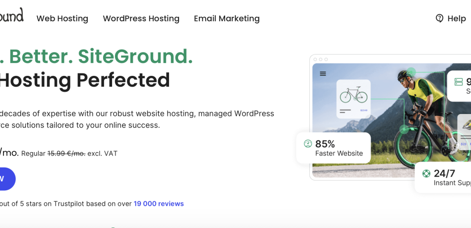 Buy a domain at Siteground