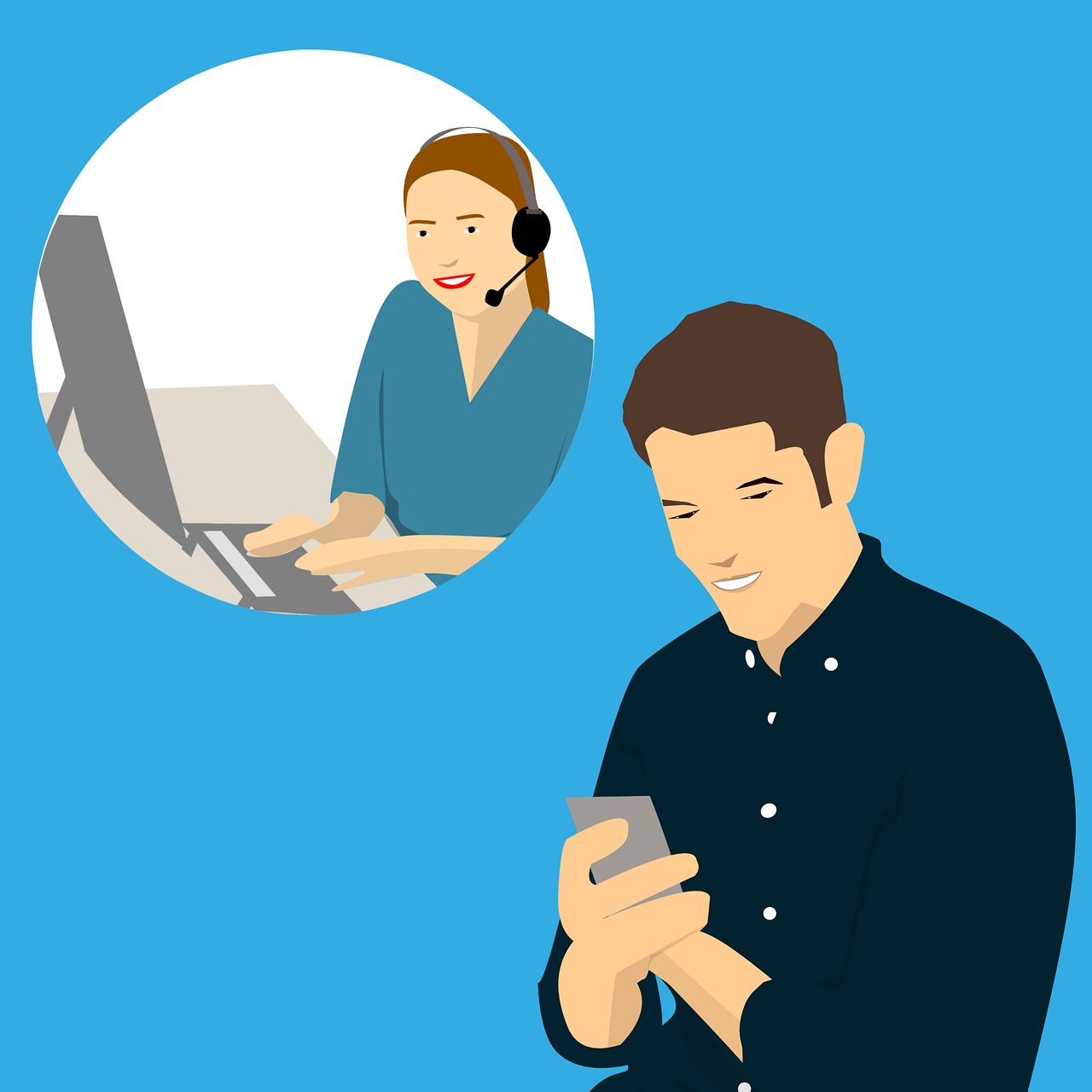 We are looking for a customer service employee.