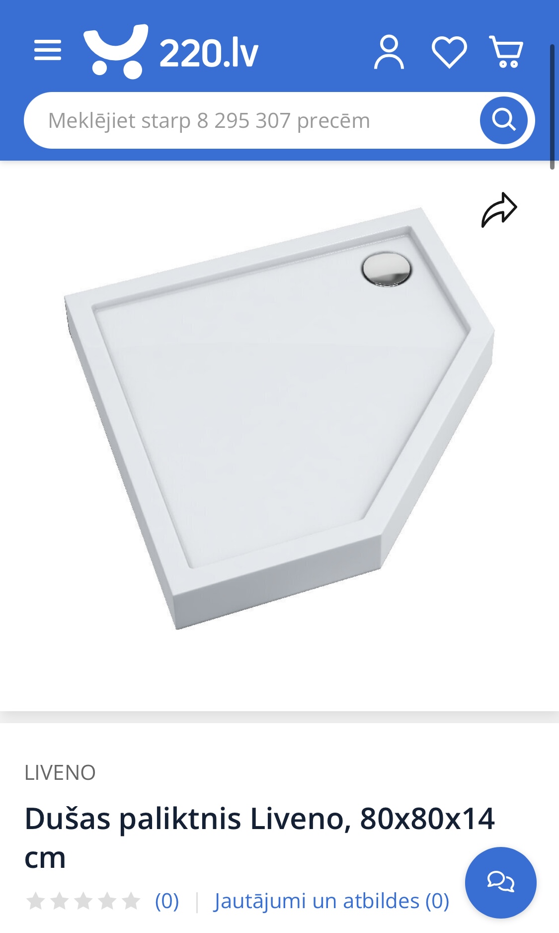 Liveno shower cabin + shower tray
