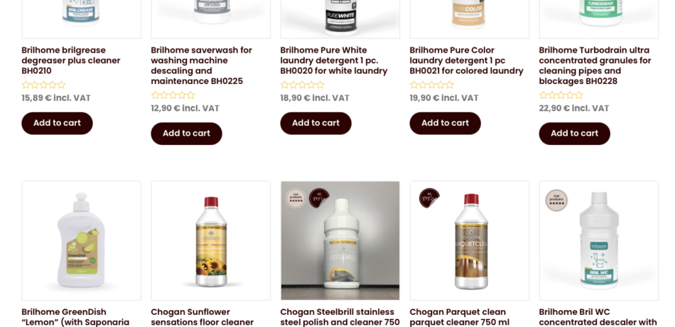 Chogan Brilhome household cleaning products