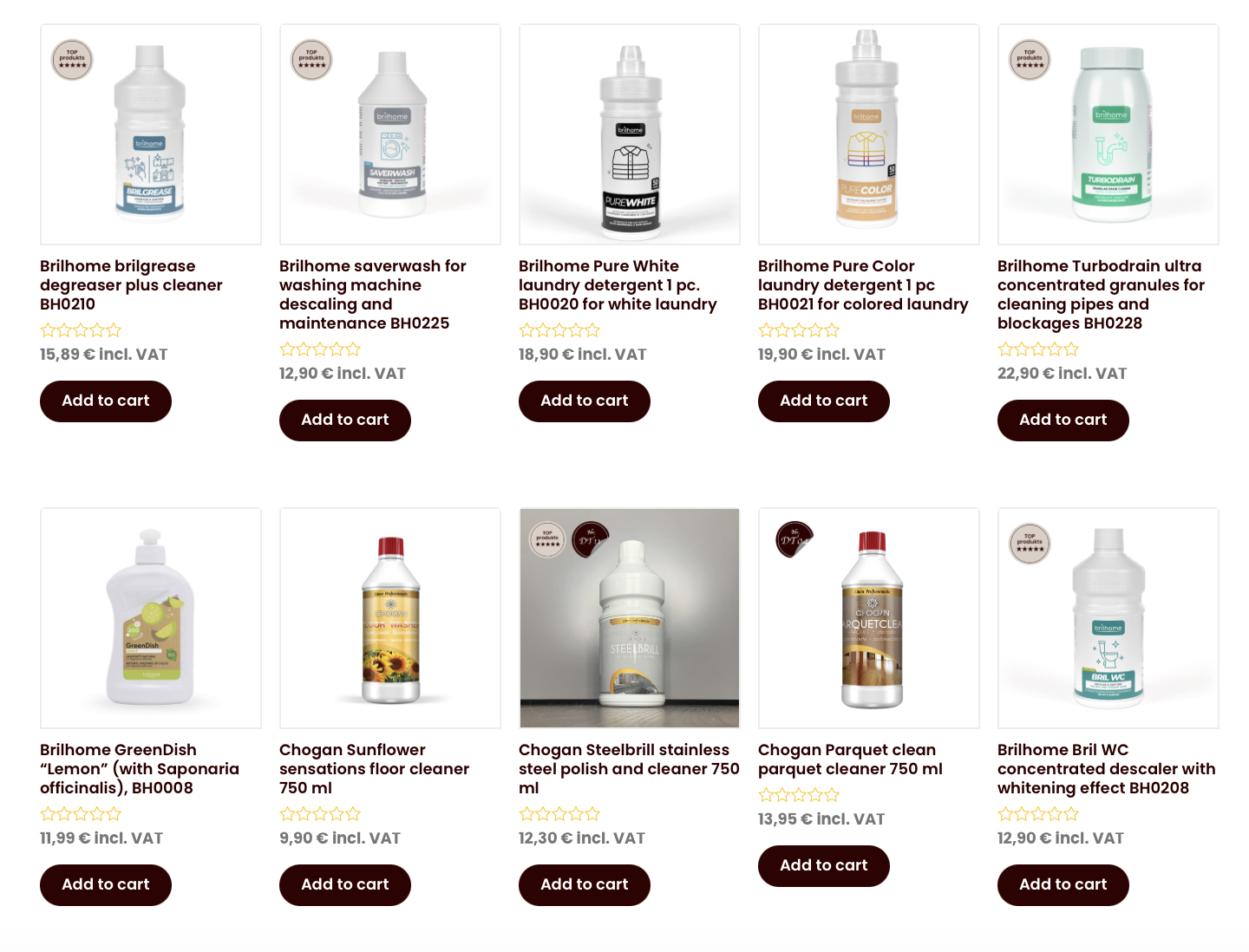 Chogan Brilhome household cleaning products