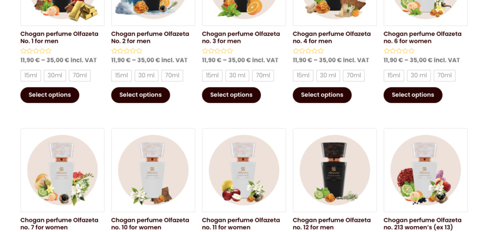 Chogan perfume Olfazeta