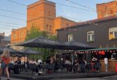 Cafe in the creative quarter of Riga city center