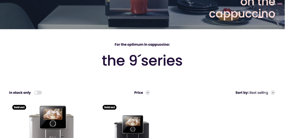 Premium Shopify Coffee Machine, Coffee Machine Accessories and Coffee Retail Online Store