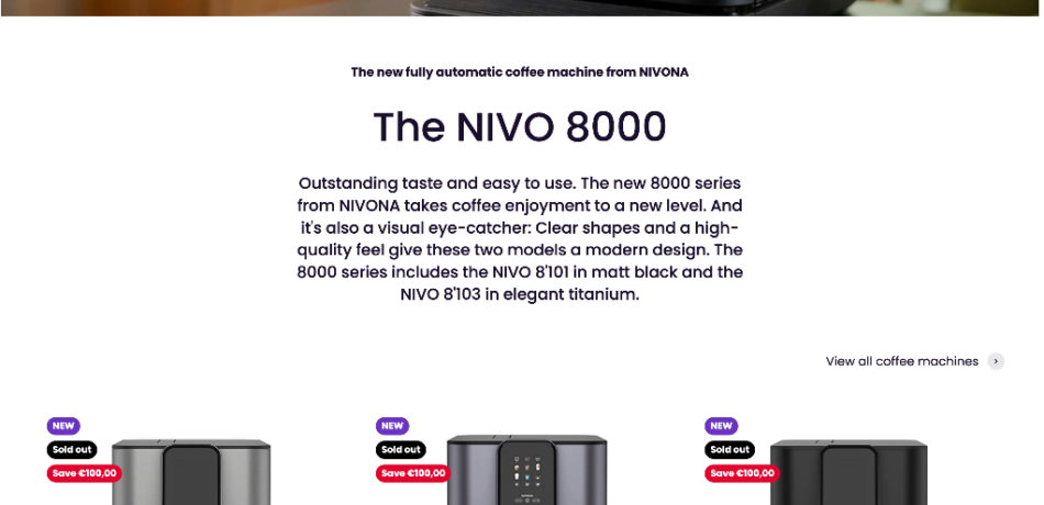 Premium Shopify Coffee Machine, Coffee Machine Accessories and Coffee Retail Online Store