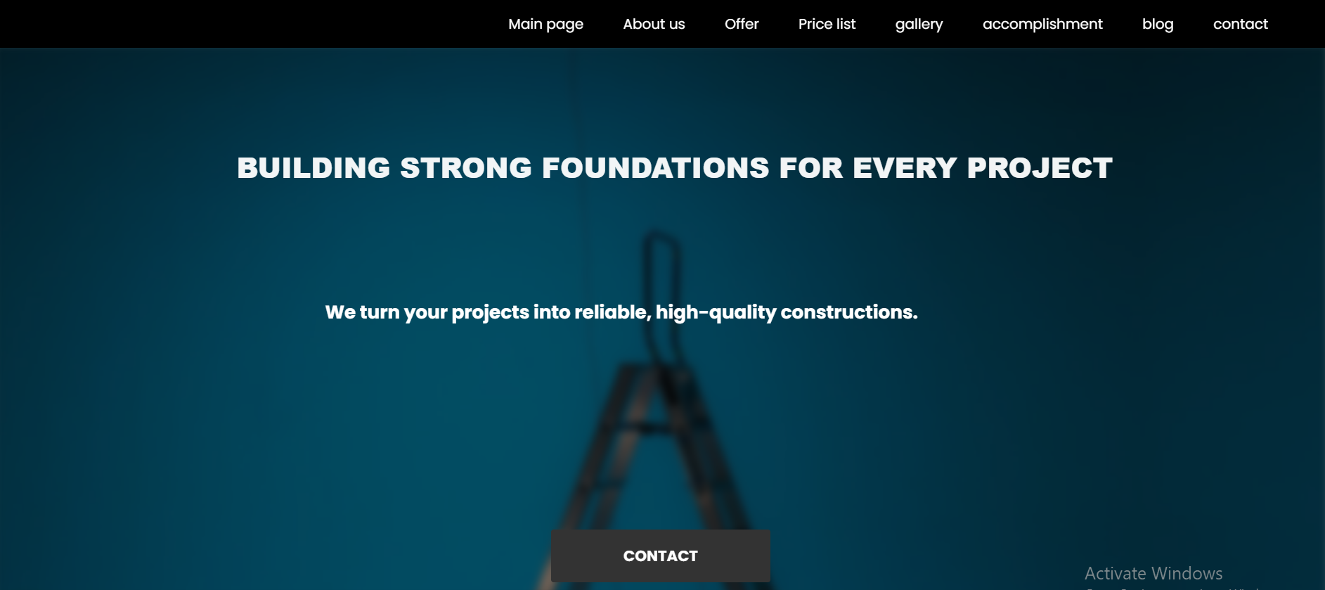 Modern Construction & Renovation Website – Ready to Launch