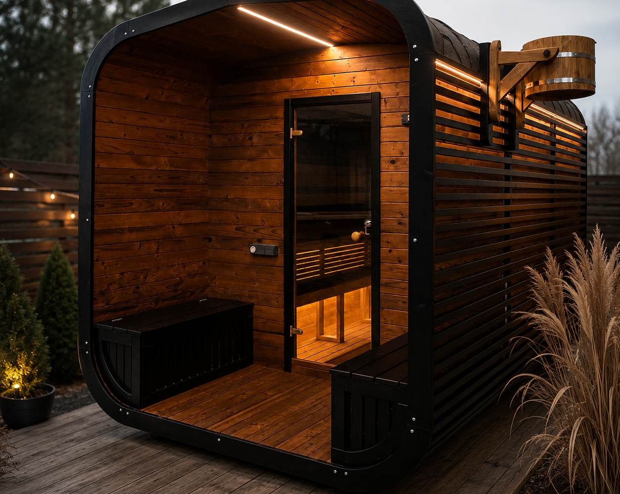 Premium outdoor sauna manufacturing company for sale
